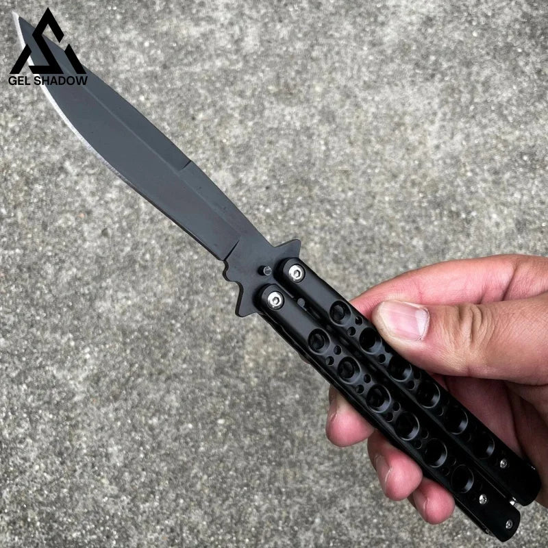 Scorpion Balisong Sharpen Butterfly Knife-GS02 Black Butterfly Knife - Tophatter Daily Deals