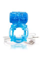 Screaming O - Charged - Big O Rechargeable Vibrating Cock Ring - Blue Sex Toy - Tophatter Daily Deals