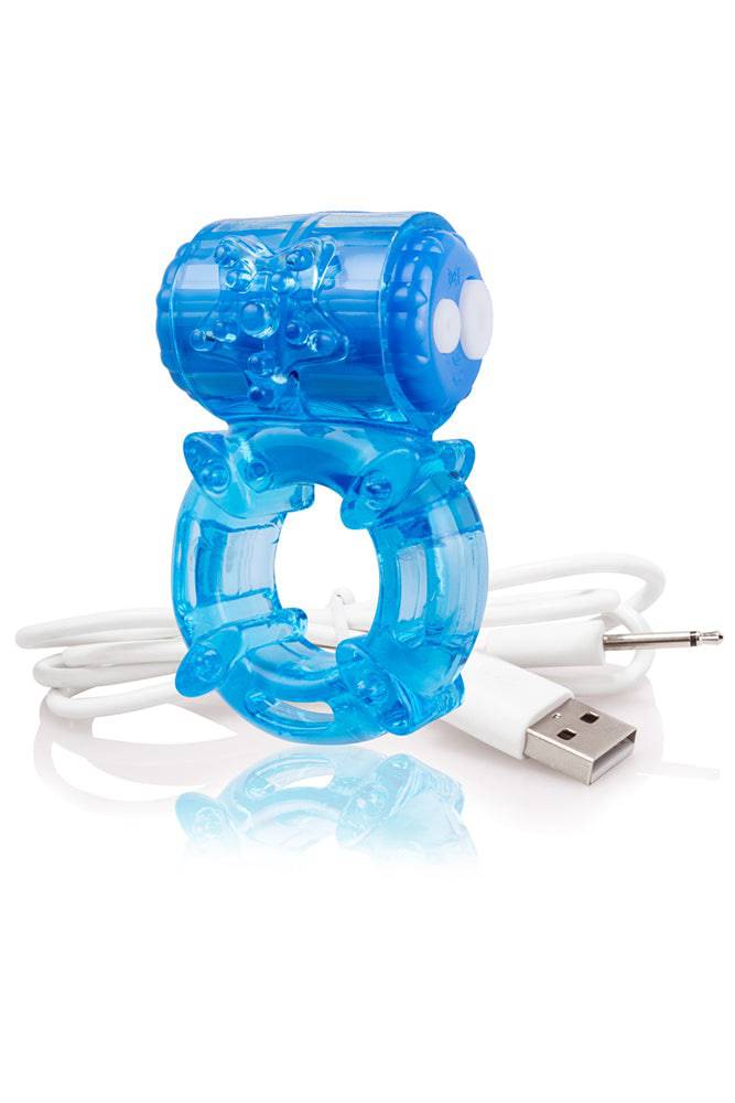 Screaming O - Charged - Big O Rechargeable Vibrating Cock Ring - Blue Sex Toy - Tophatter Daily Deals