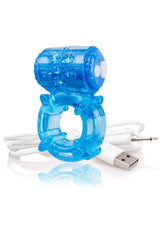 Screaming O - Charged - Big O Rechargeable Vibrating Cock Ring - Blue Sex Toy - Tophatter Daily Deals