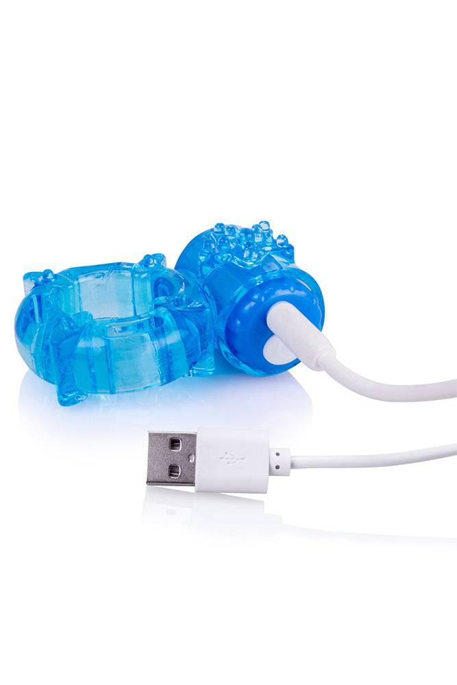 Screaming O - Charged - Big O Rechargeable Vibrating Cock Ring - Blue Sex Toy - Tophatter Daily Deals