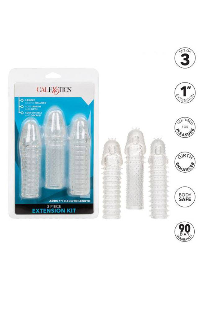 Cal Exotics - 3-Piece Extension Kit - Clear Sex Toy - Tophatter Daily Deals