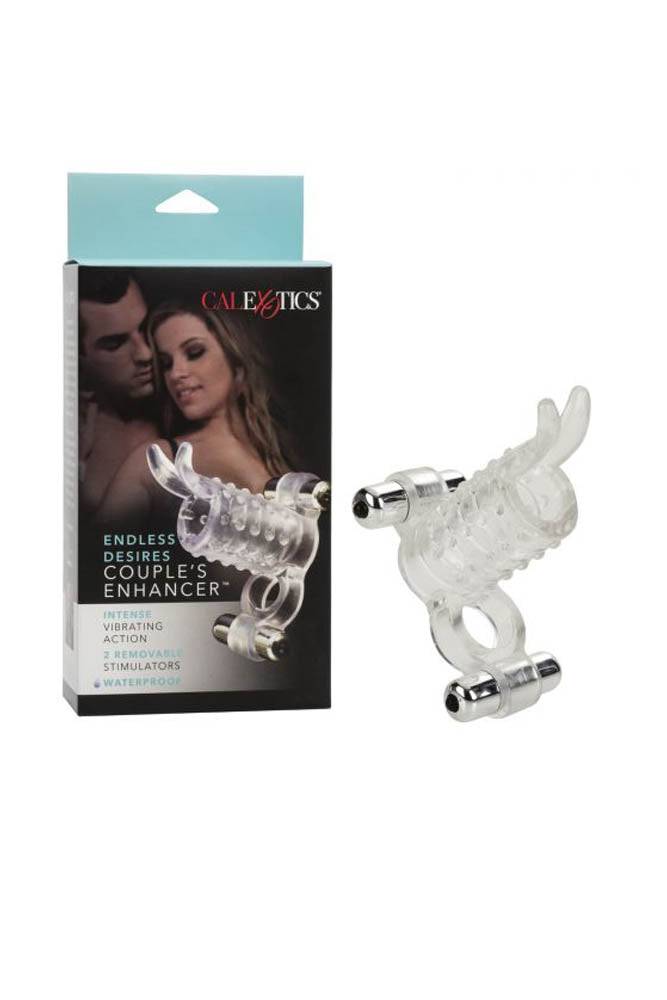 Cal Exotics - Couples Enhancer - Endless Desires Vibrating Cock Ring - Clear Sex Toy - Tophatter Daily Deals