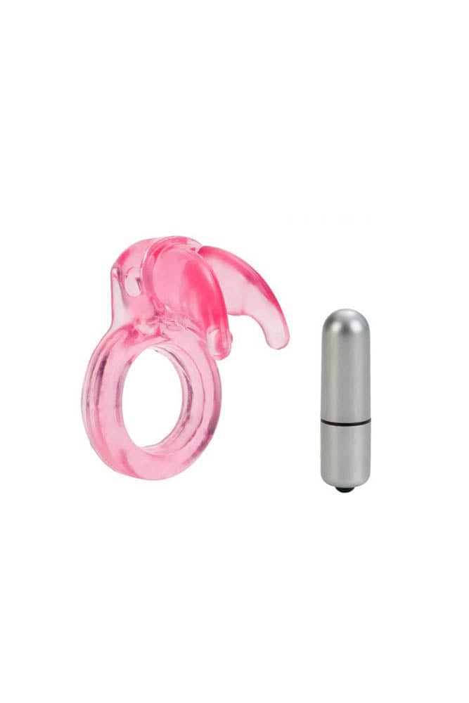 Cal Exotics - Couples Enhancer - Triple Clit Flicker Cock Ring - Pink Sex Toy - Tophatter Daily Deals