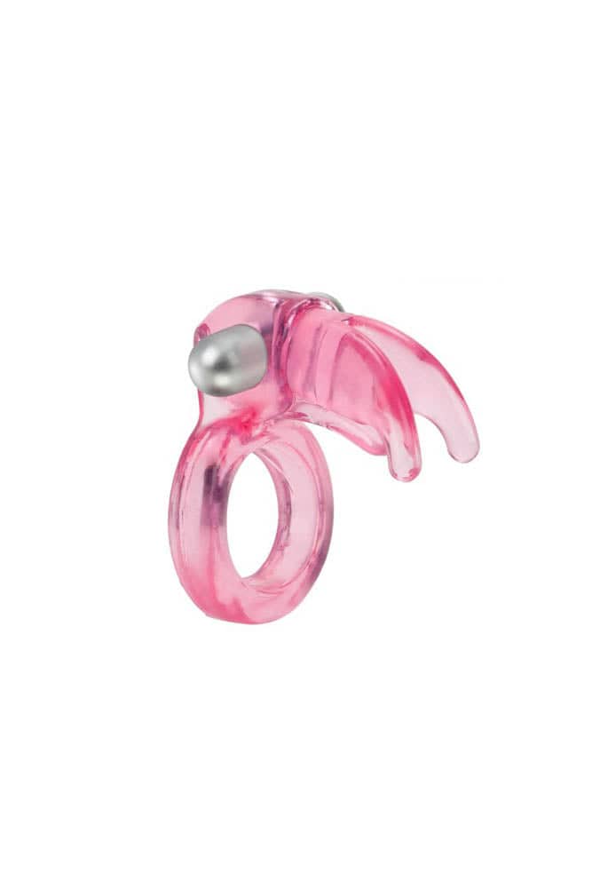 Cal Exotics - Couples Enhancer - Triple Clit Flicker Cock Ring - Pink Sex Toy - Tophatter Daily Deals