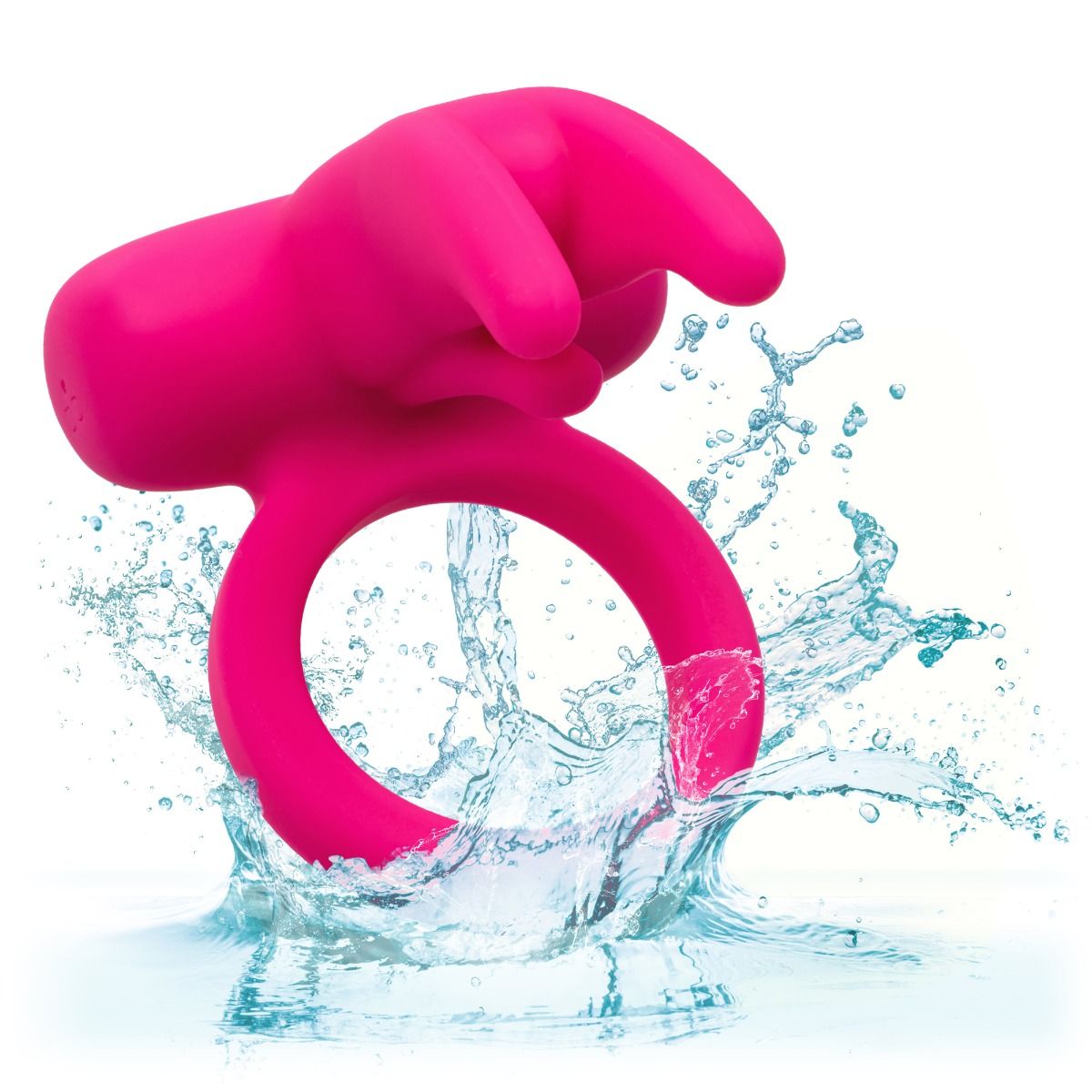 Triple Clit Flicker Vibrating Penis Ring in Pink Vibrating Cock Ring - Tophatter Daily Deals