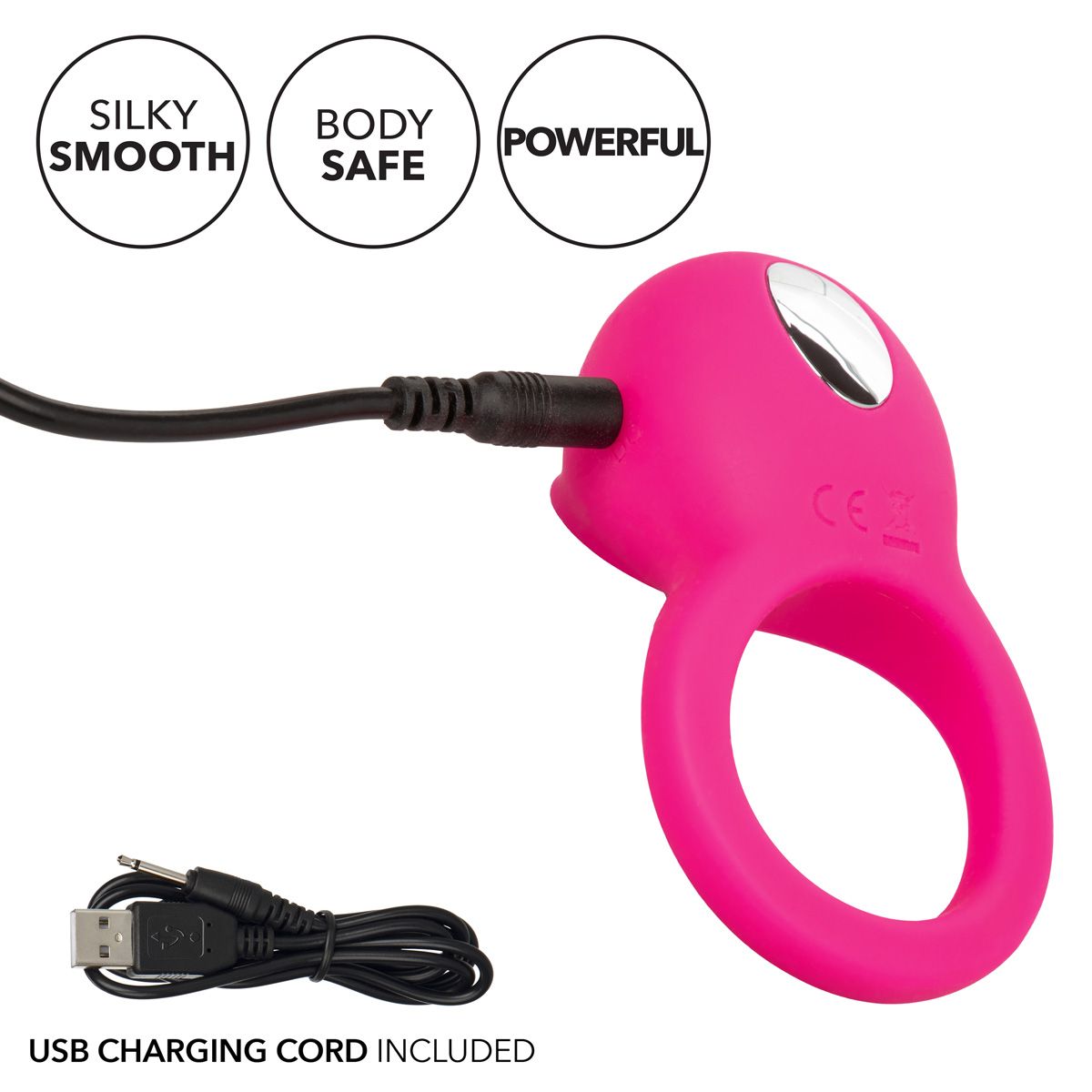 Teasing Tongue Enhancer Vibrating Cock Ring in Pink Vibrating Cock Ring - Tophatter Daily Deals