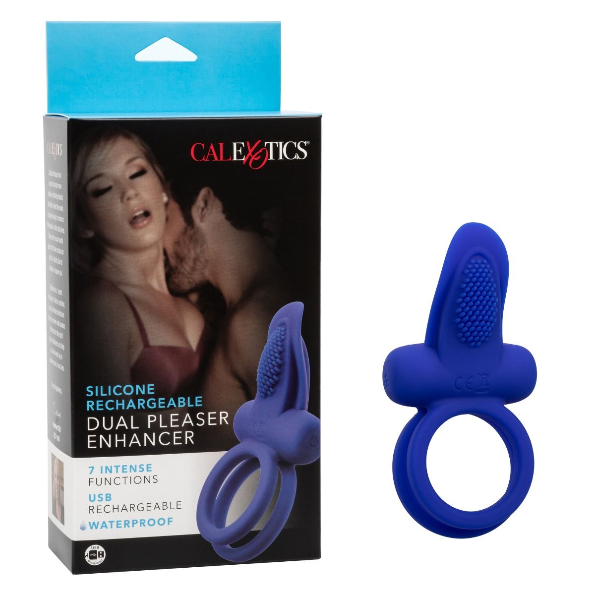 Dual Pleaser Enhancer Vibrating Cock Ring in Purple Vibrating Cock Ring - Tophatter Daily Deals