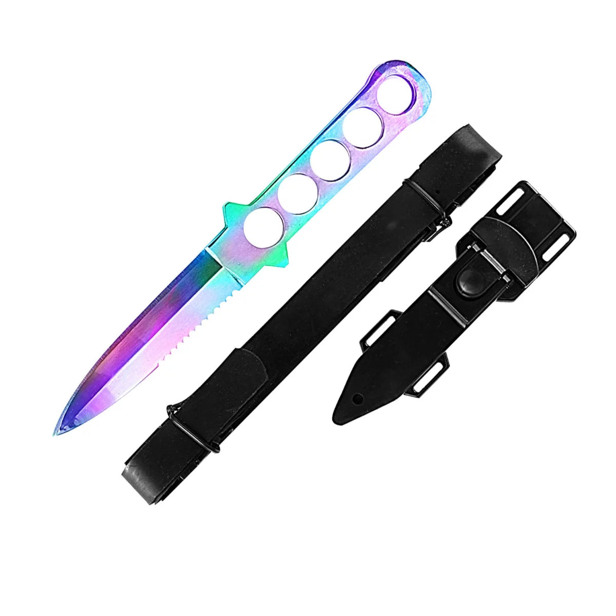 SNAKE EYE - DIVING KNFE WITH ADJUSTABLE LEG STRAP - Tophatter Daily Deals