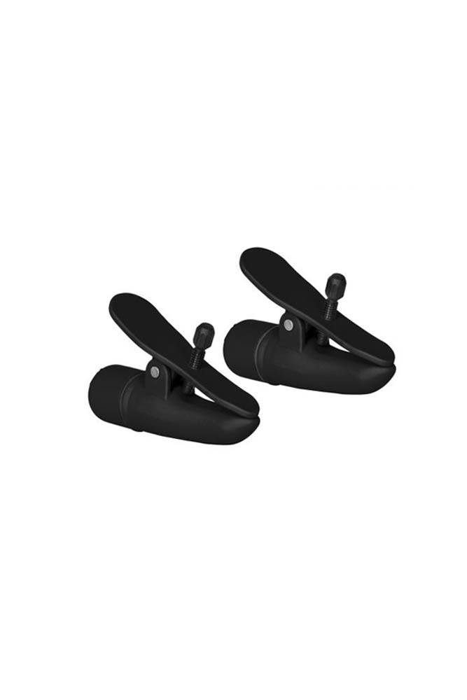 Cal Exotics - Nipple Play - Nipplettes Vibrating Nipple Clamps - Black BDSM - Tophatter Daily Deals