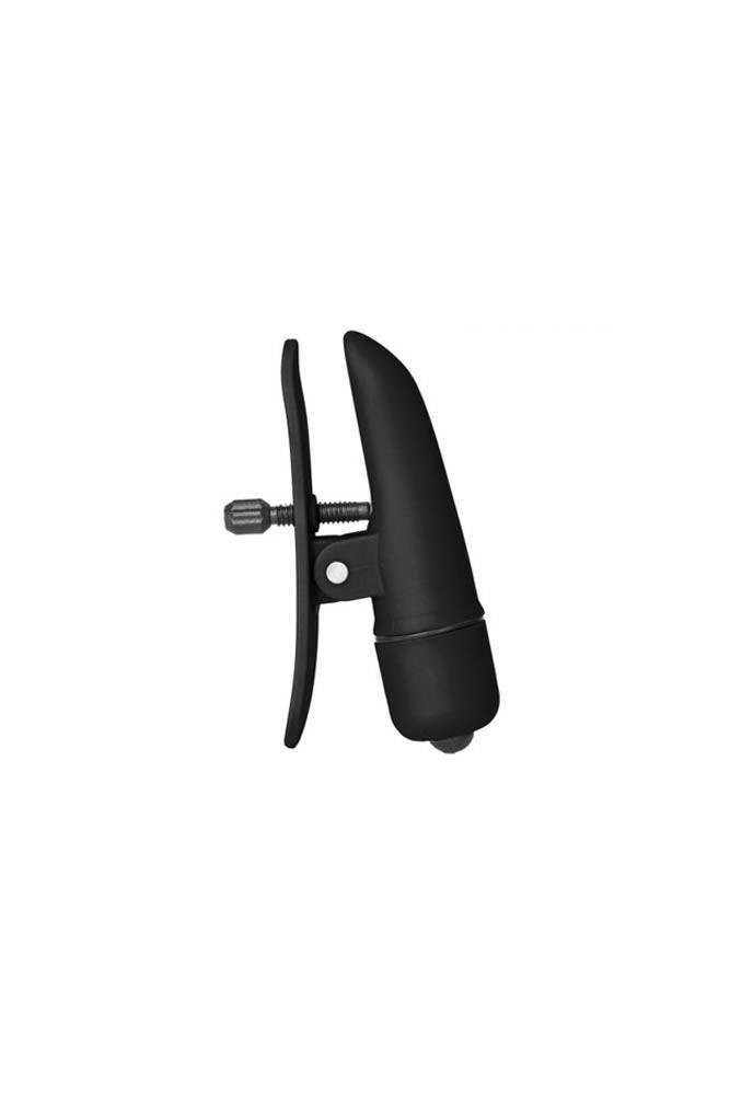 Cal Exotics - Nipple Play - Nipplettes Vibrating Nipple Clamps - Black BDSM - Tophatter Daily Deals