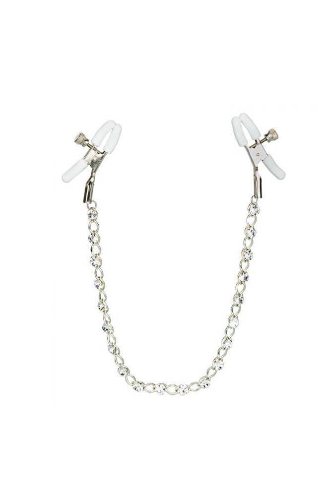 Cal Exotics - Nipple Play - Crystal Chain Nipple Clamps BDSM - Tophatter Daily Deals
