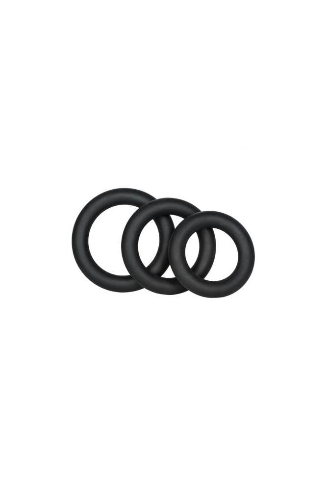 Cal Exotics - Dr. Joel Kaplan - Silicone Support Cock Rings - Black Sex Toy - Tophatter Daily Deals