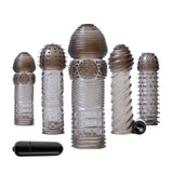 Choose Your Adventure Smoke 5x Sleeve Kit with Vibrator > Sex Toys For Men > Penis Sleeves - Tophatter Daily Deals