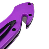 Auto Safety Survival Self-Defense Purple Tanto Blade Knives & Knuckles - Tophatter Daily Deals