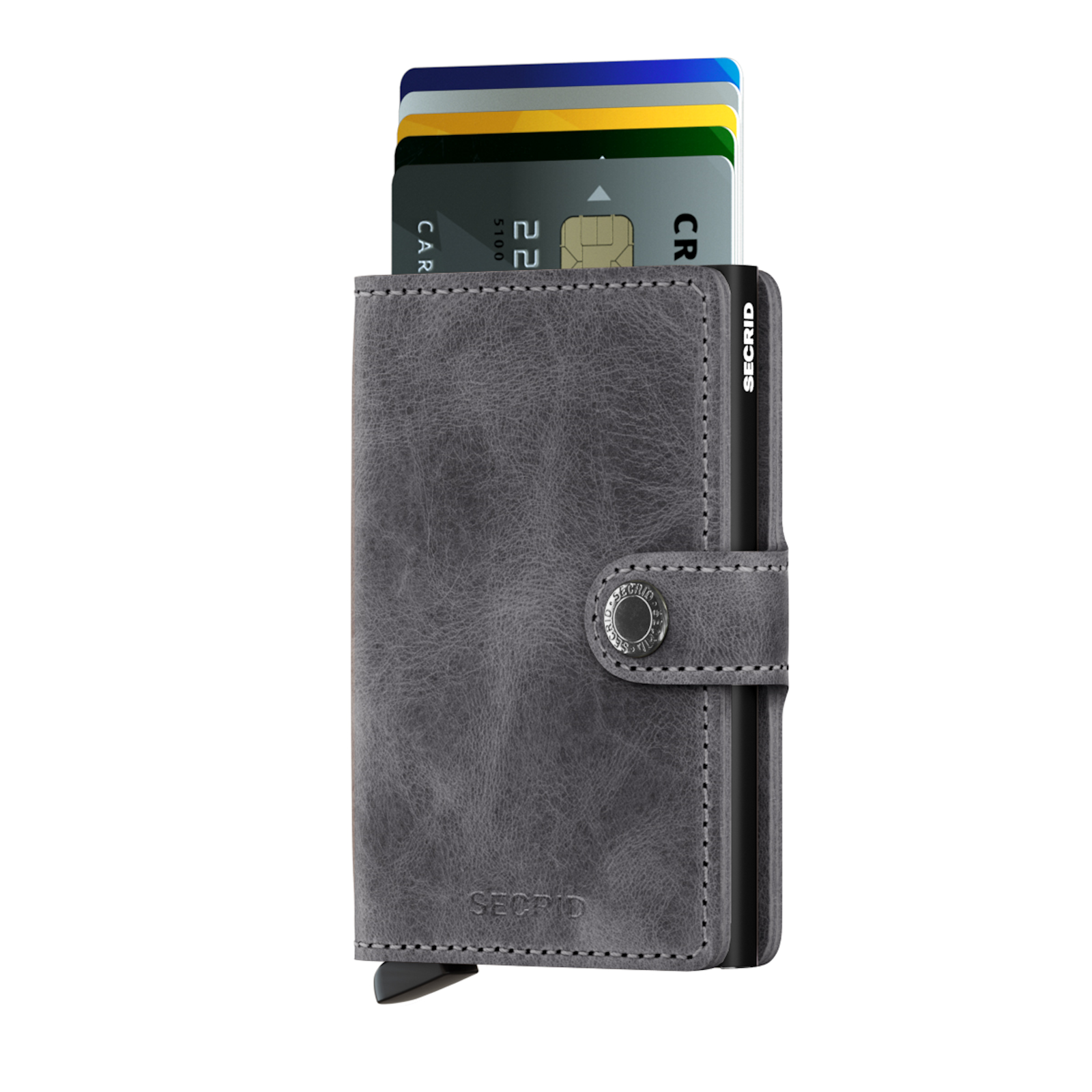 Secrid Miniwallet Vintage Grey - Black wallet - Tophatter Daily Deals