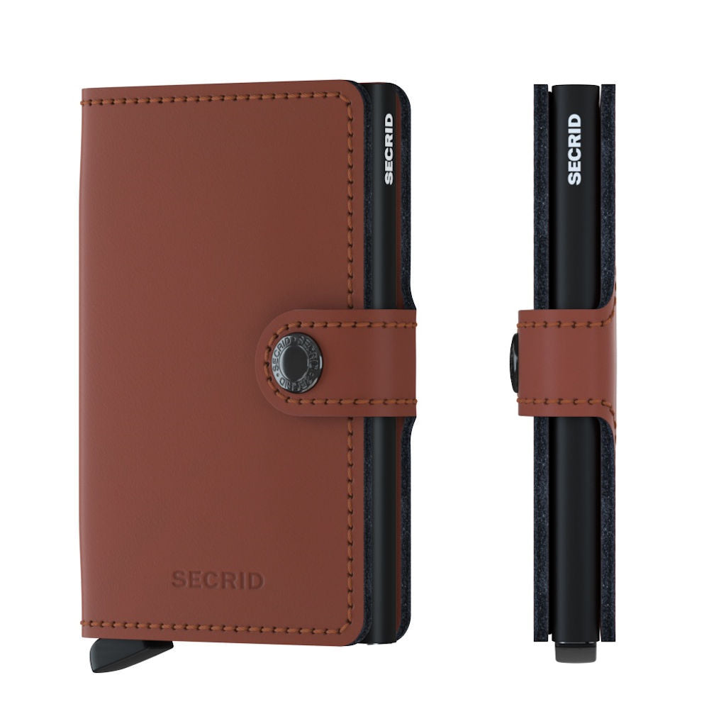 Secrid Miniwallet Matte Brick-Black wallet - Tophatter Daily Deals