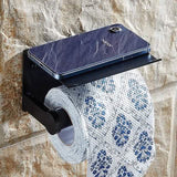 Self-adhesive Toilet Paper Holder With Shelf Bath - Tophatter Daily Deals