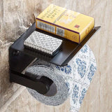Self-adhesive Toilet Paper Holder With Shelf Bath - Tophatter Daily Deals