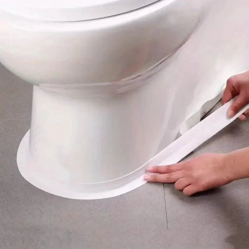 Self-Adhesive Waterproof Caulk Strip - Moisture-Resistant Sealing Tape for Kitchen & Bathroom Bath - Tophatter Daily Deals