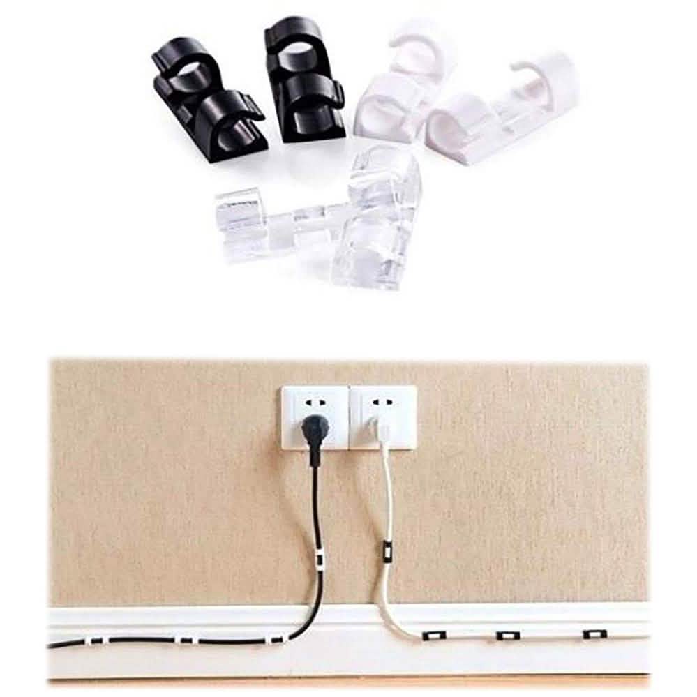 Self-Adhesive Wire Organizer Line Cable Plastic Clips School, Office & Art Supplies - Tophatter Daily Deals