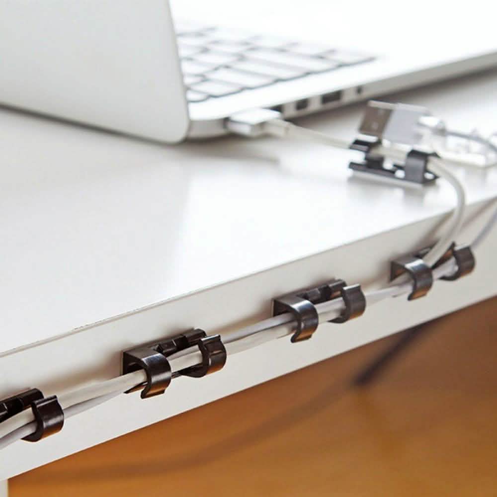 Self-Adhesive Wire Organizer Line Cable Plastic Clips School, Office & Art Supplies - Tophatter Daily Deals