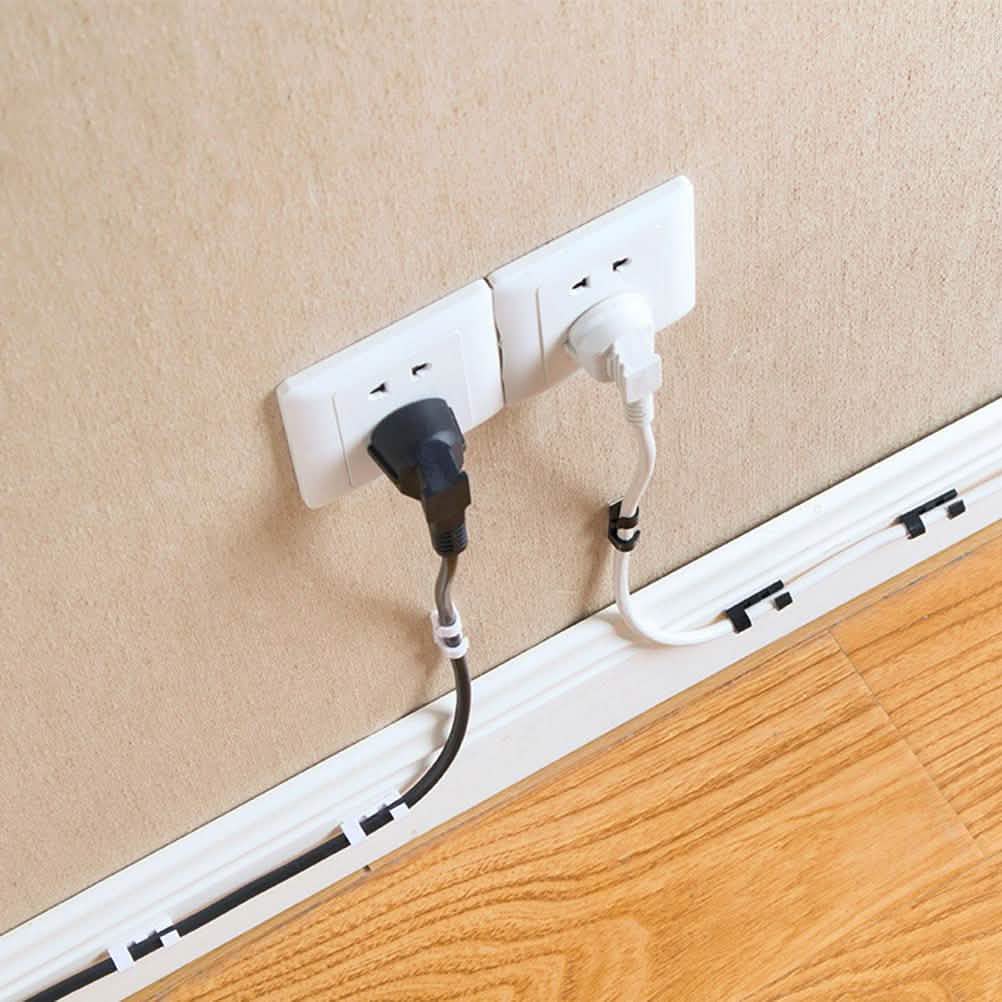 Self-Adhesive Wire Organizer Line Cable Plastic Clips School, Office & Art Supplies - Tophatter Daily Deals