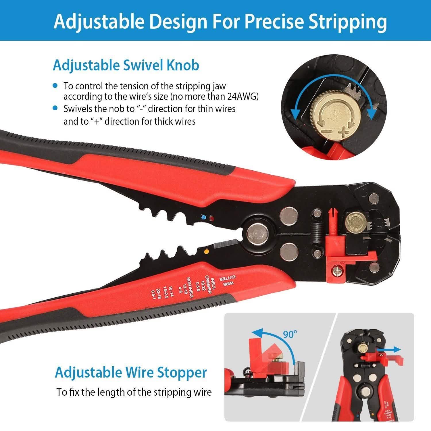Self-Adjusting Multifunctional Wire Stripper Home Improvement - Tophatter Daily Deals