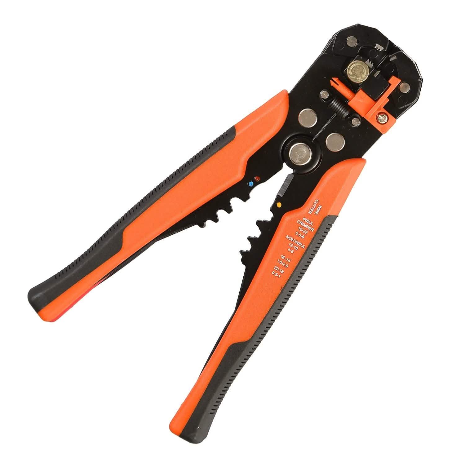 Self-Adjusting Multifunctional Wire Stripper Orange Home Improvement - Tophatter Daily Deals