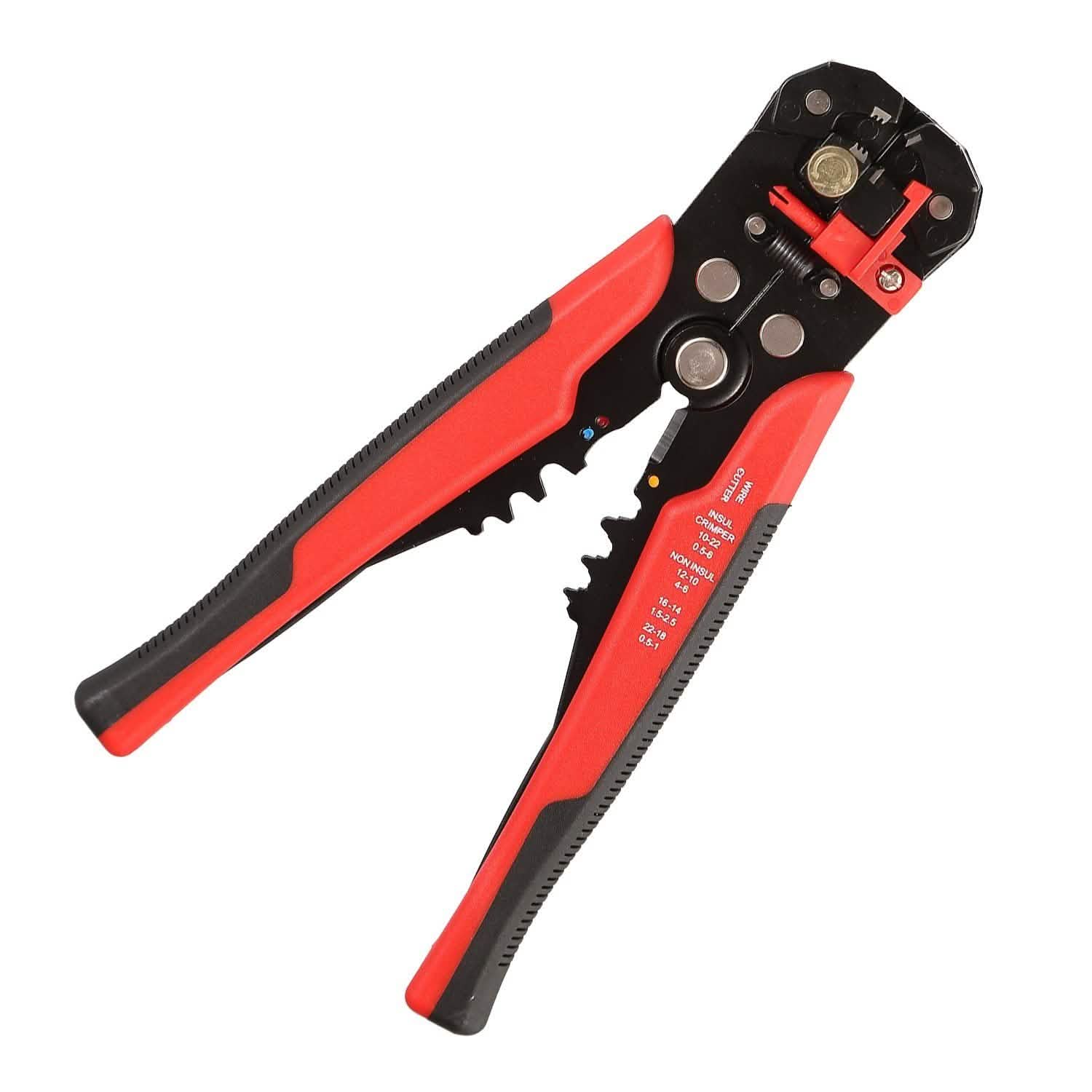 Self-Adjusting Multifunctional Wire Stripper Red Home Improvement - Tophatter Daily Deals