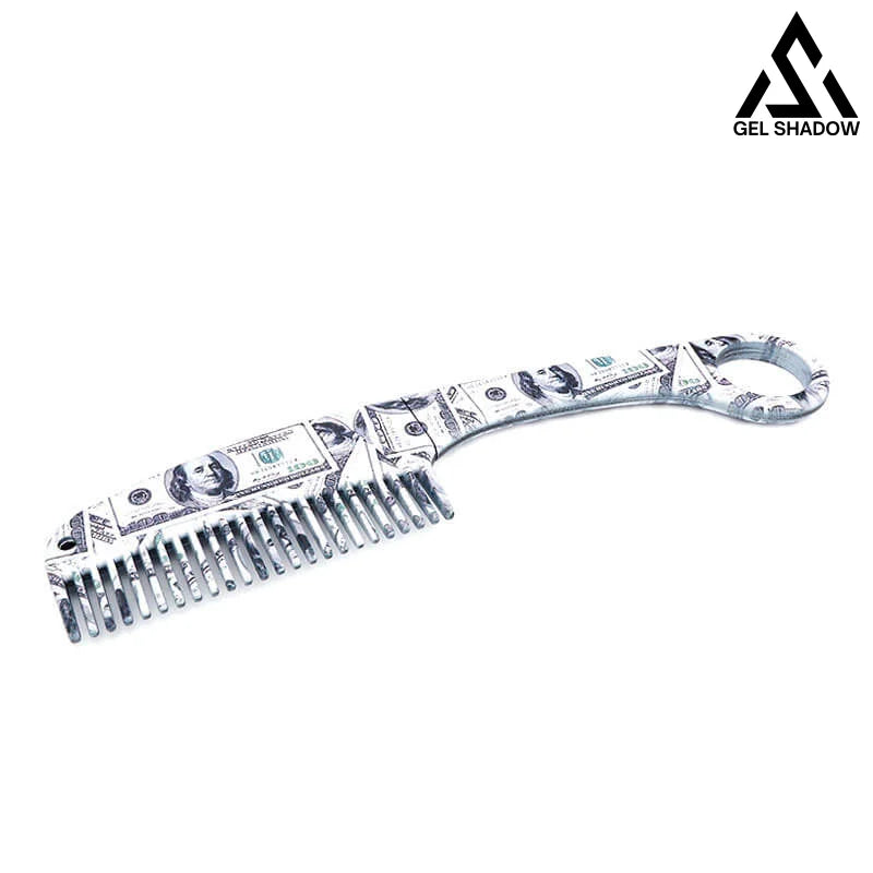Self Defense Brush Comb With Hidden Sharp Knife-GS84 US dollar Round handle Pocket Knives - Tophatter Daily Deals