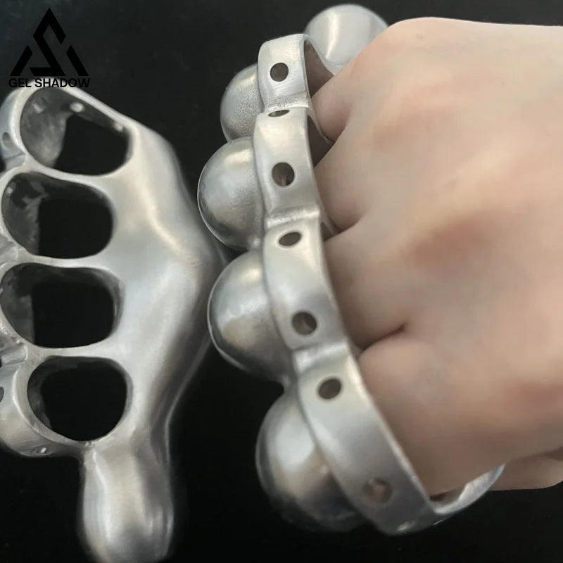 Self-defense four-finger iron fist-GS144 BRASSKNUCKLE - Tophatter Daily Deals