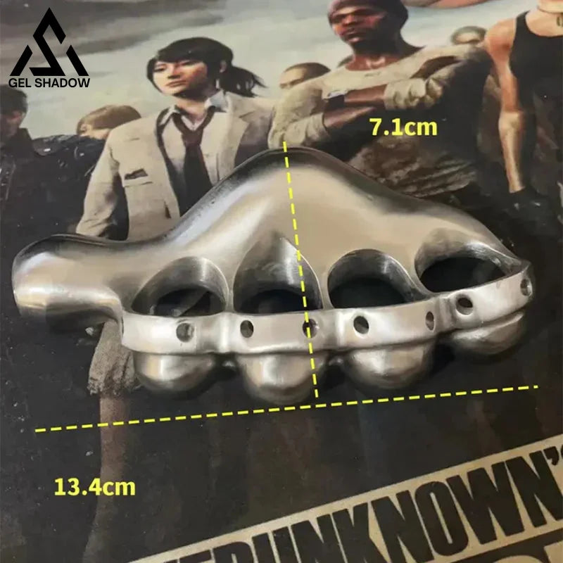 Self-defense four-finger iron fist-GS144 BRASSKNUCKLE - Tophatter Daily Deals