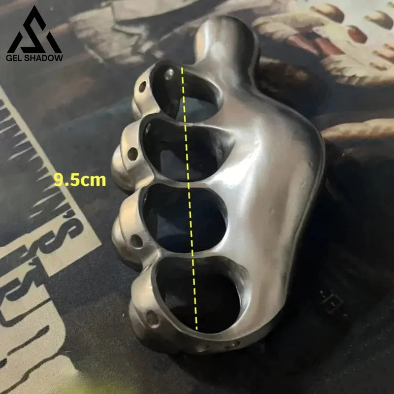 Self-defense four-finger iron fist-GS144 BRASSKNUCKLE - Tophatter Daily Deals