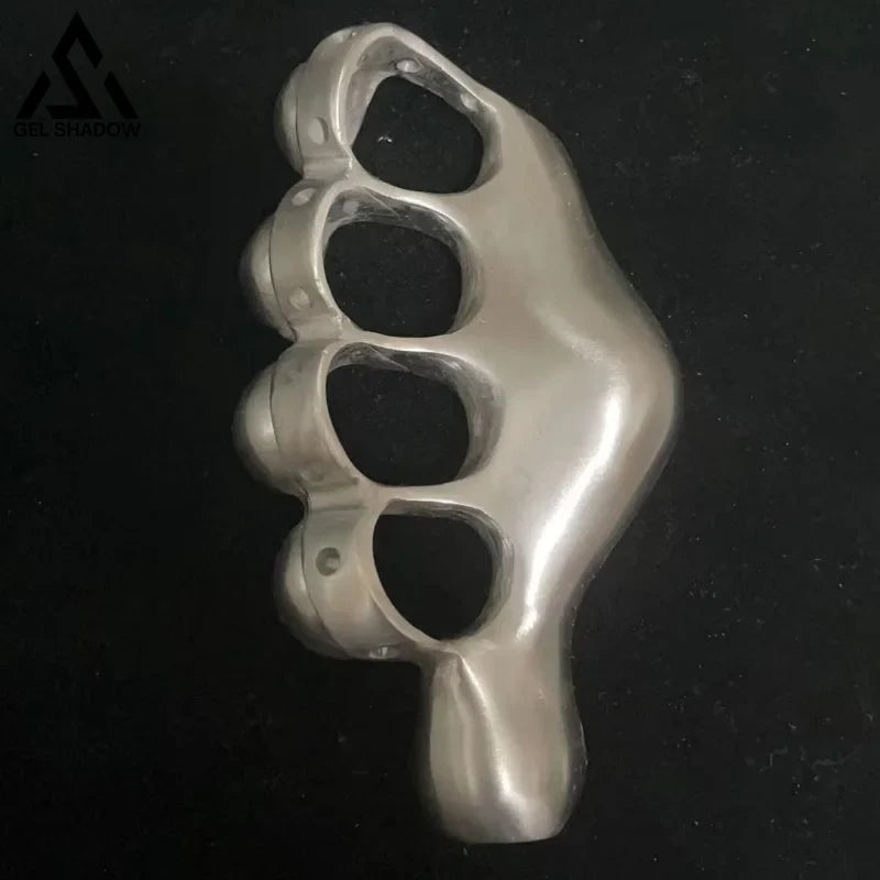 Self-defense four-finger iron fist-GS144 left hand BRASSKNUCKLE - Tophatter Daily Deals
