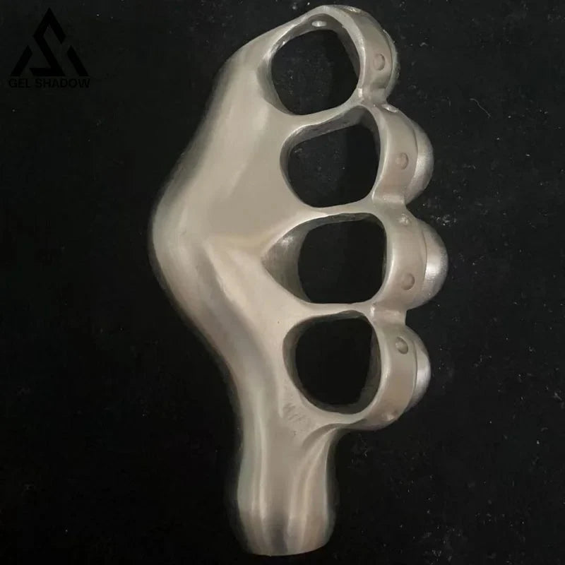 Self-defense four-finger iron fist-GS144 right hand BRASSKNUCKLE - Tophatter Daily Deals