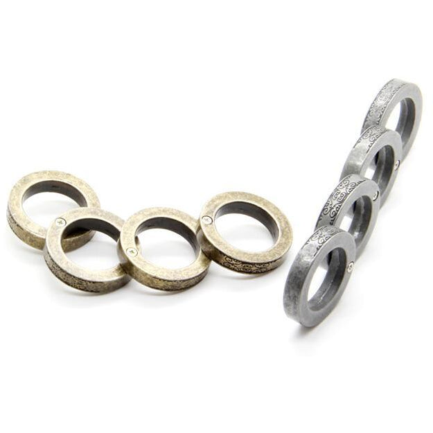 Zinc Alloy Folding Brass Knuckles Self Defense Tools For Women Brass Knuckles - Tophatter Daily Deals