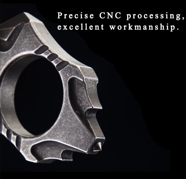 Stainless Steel Self Defense Ring Brass Knuckles - Tophatter Daily Deals