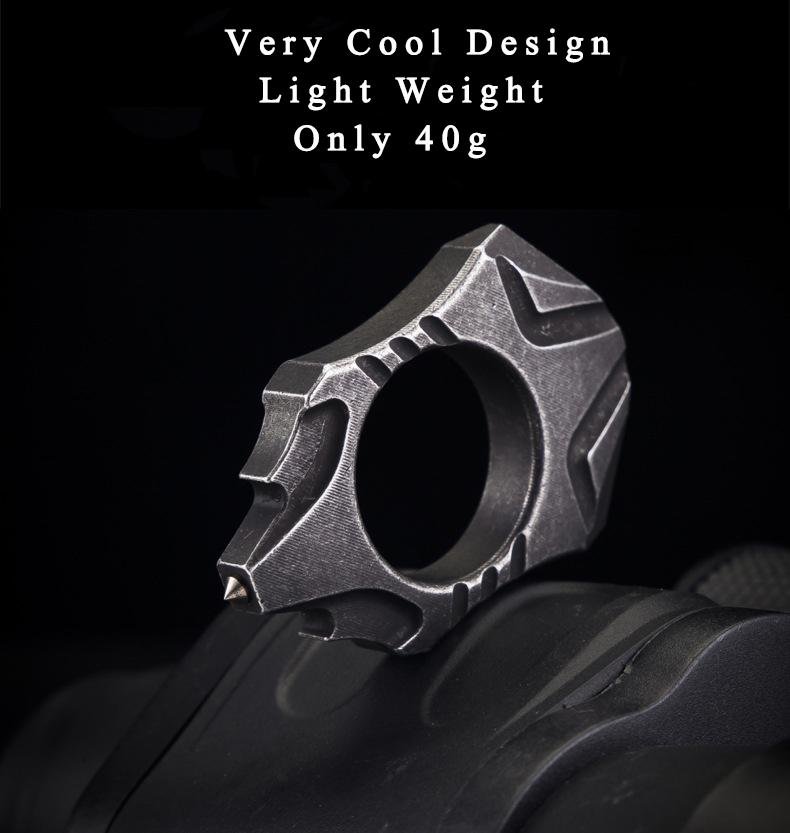 Stainless Steel Self Defense Ring Brass Knuckles - Tophatter Daily Deals