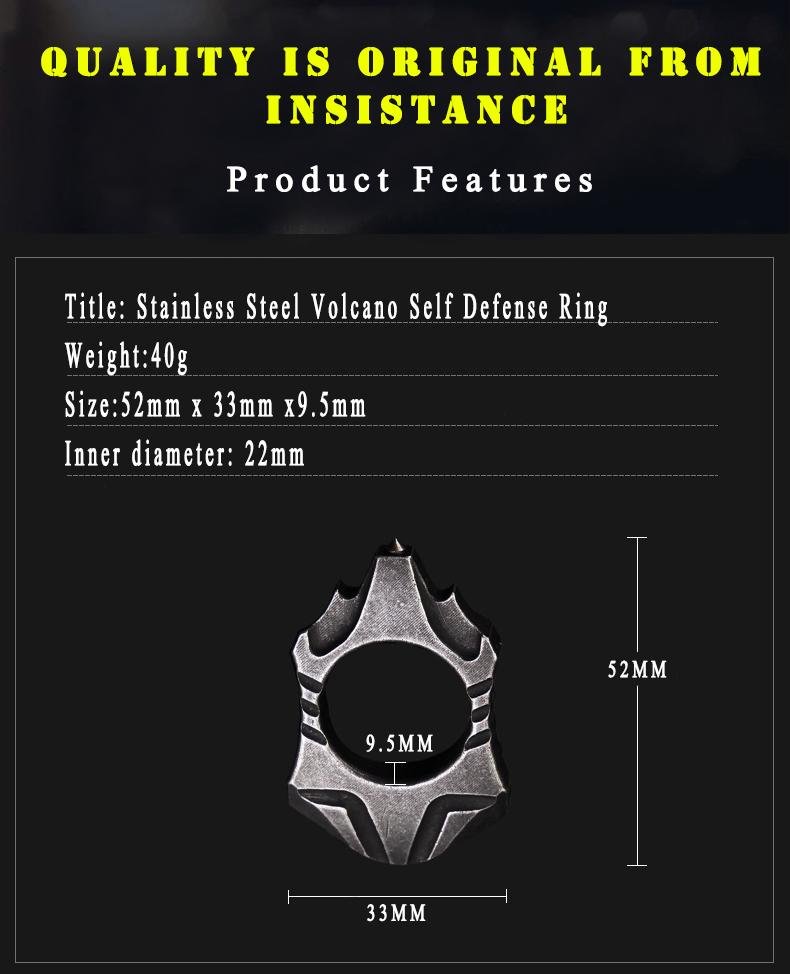 Stainless Steel Self Defense Ring Brass Knuckles - Tophatter Daily Deals