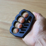 Self Defense Knuckle Rings Black Aluminium Alloy Light - Cakra EDC Gadgets Brass Knuckles - Tophatter Daily Deals