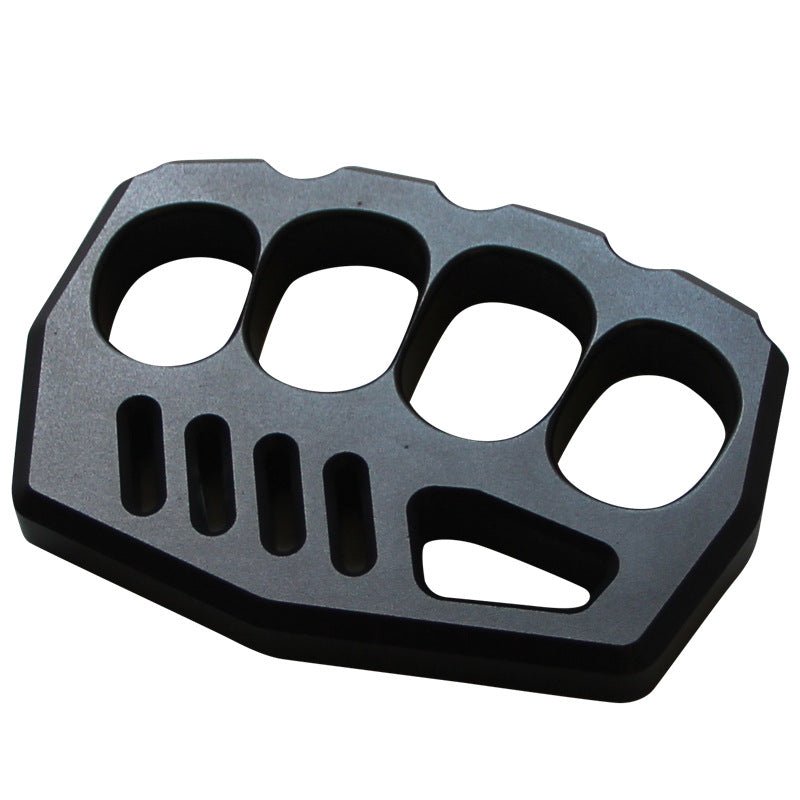 Self Defense Knuckle Rings Black Aluminium Alloy Light - Cakra EDC Gadgets Brass Knuckles - Tophatter Daily Deals