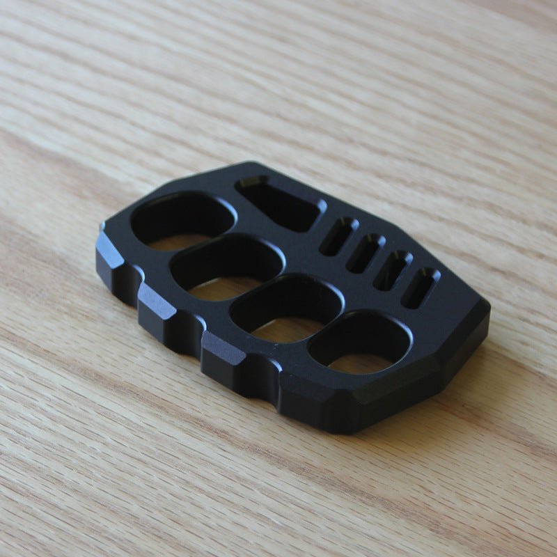 Self Defense Knuckle Rings Black Aluminium Alloy Light - Cakra EDC Gadgets Brass Knuckles - Tophatter Daily Deals
