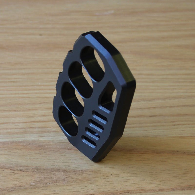 Self Defense Knuckle Rings Black Aluminium Alloy Light - Cakra EDC Gadgets Brass Knuckles - Tophatter Daily Deals