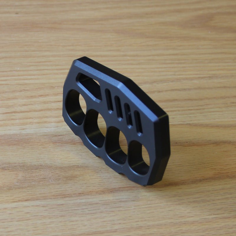 Self Defense Knuckle Rings Black Aluminium Alloy Light - Cakra EDC Gadgets Brass Knuckles - Tophatter Daily Deals