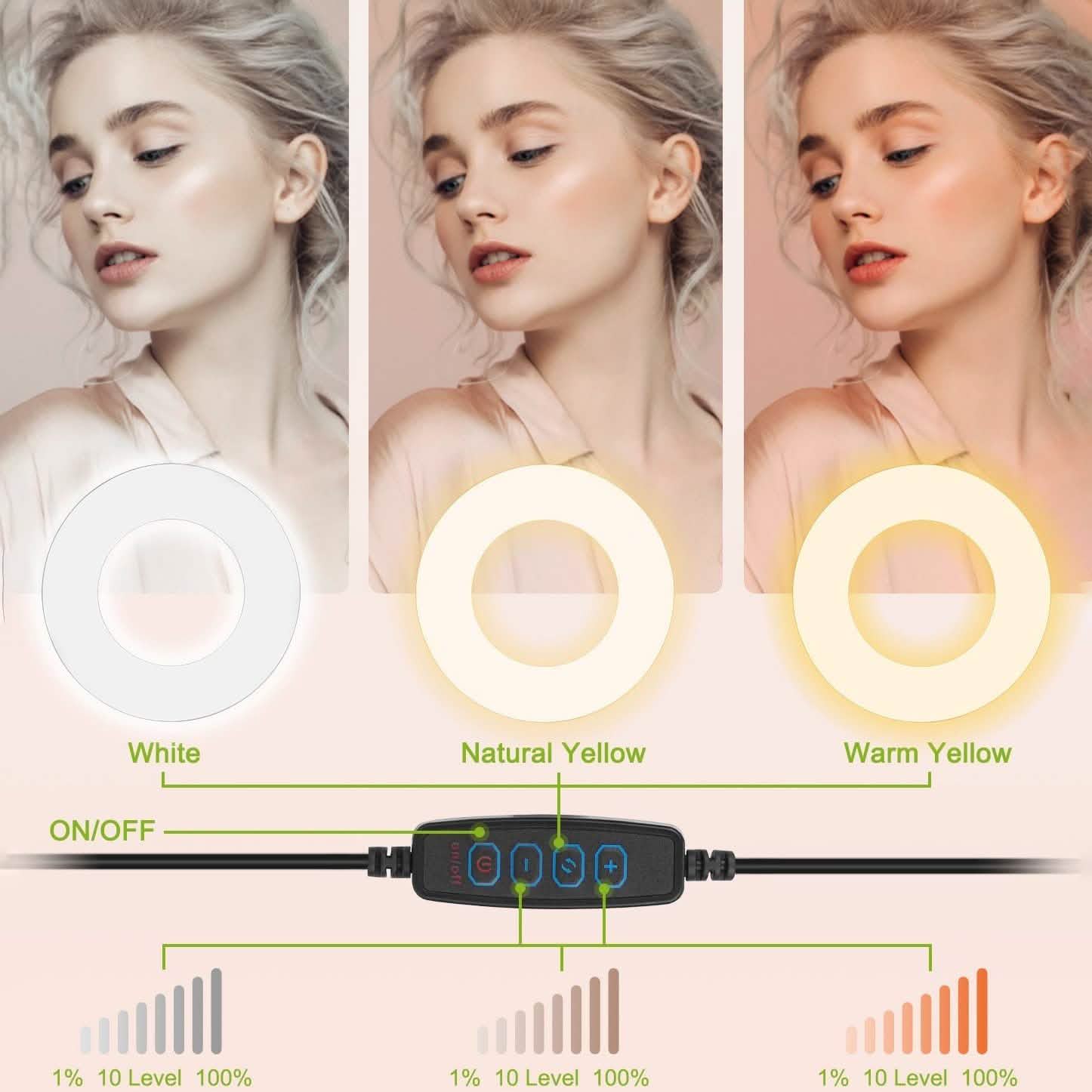 Selfie Ring with Phone Holder Clamp Mobile Accessories - Tophatter Daily Deals