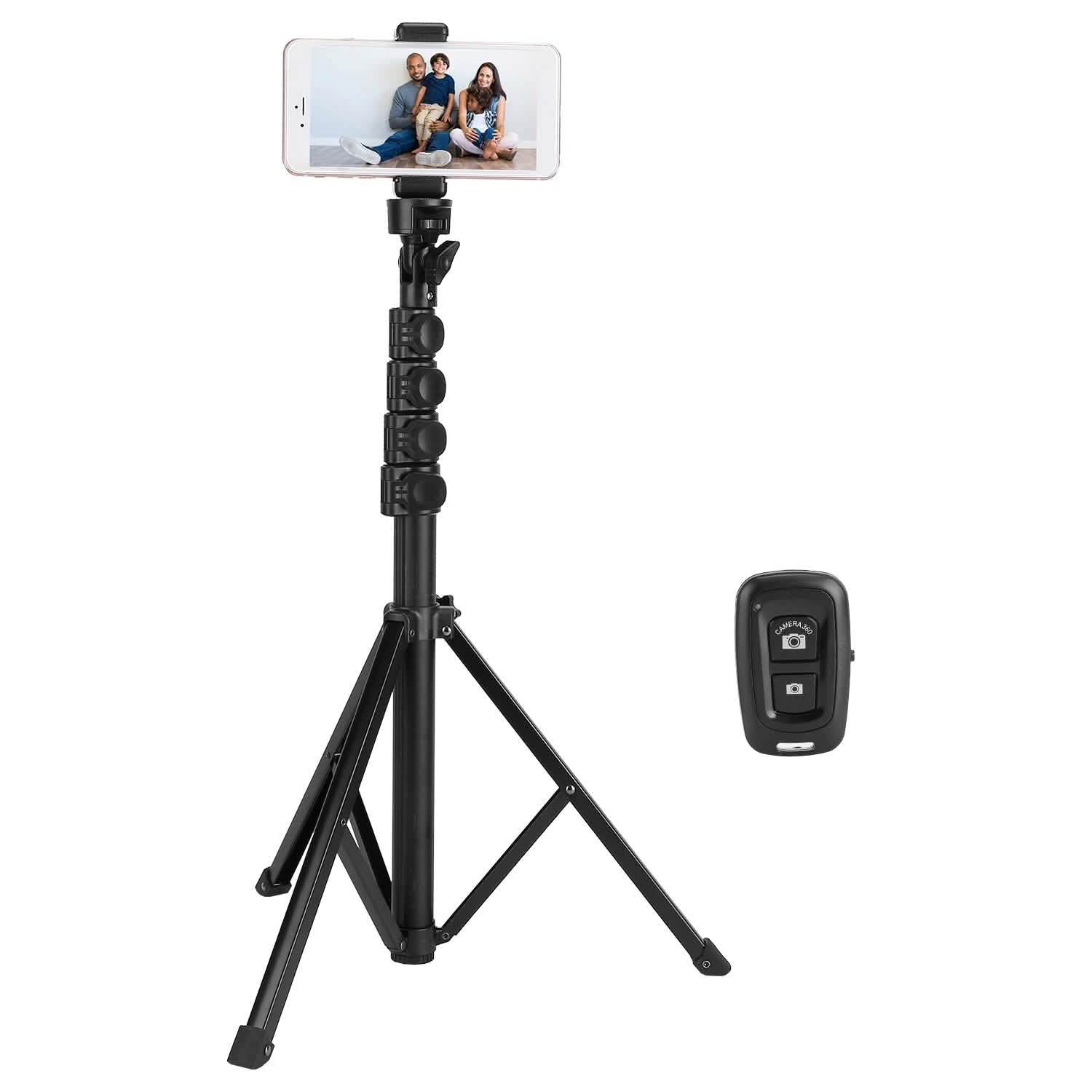 Selfie Stick Tripod Wireless Desktop Phone Tripod Stand Mobile Accessories - Tophatter Daily Deals