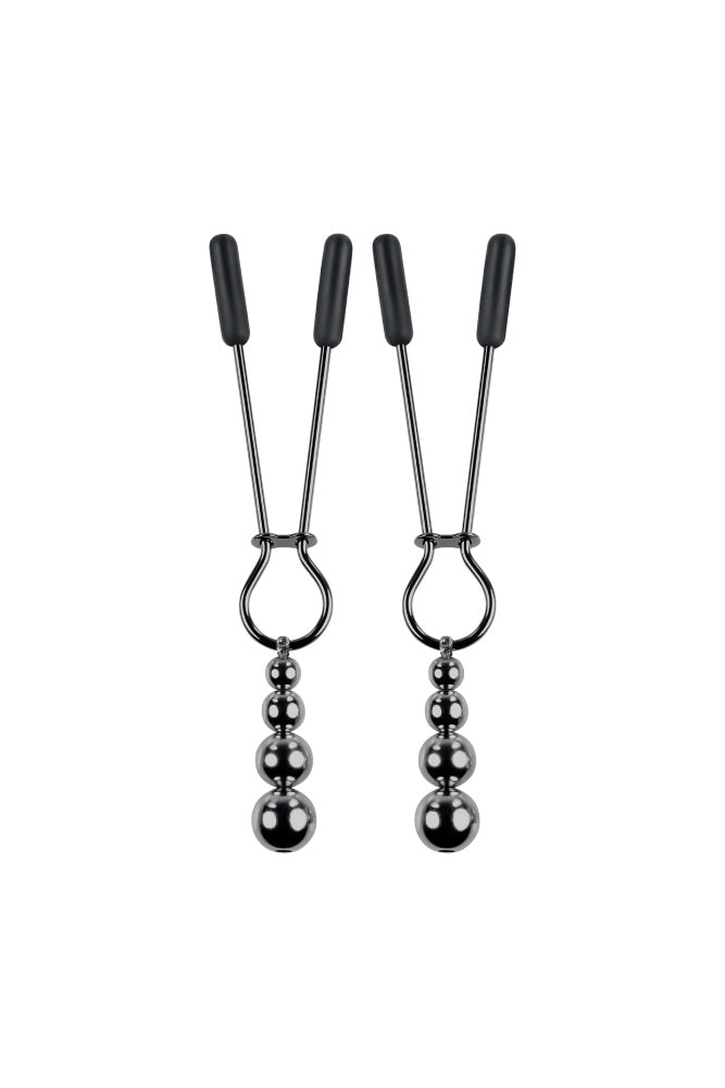 Selopa - Beaded Nipple Clamps - Assorted Colors Black BDSM - Tophatter Daily Deals