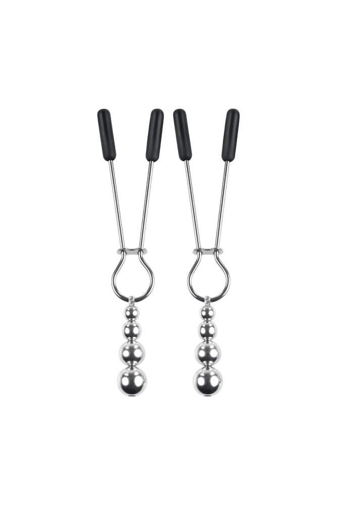 Selopa - Beaded Nipple Clamps - Assorted Colors Silver BDSM - Tophatter Daily Deals