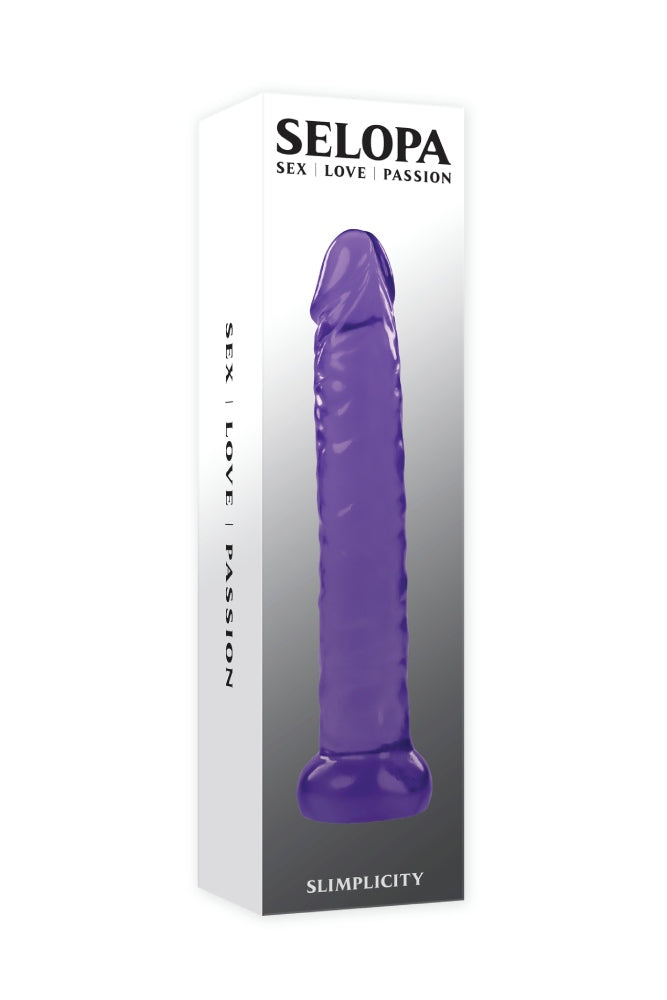 Selopa - Slimplicity Slim Dildo - Purple Sex Toy - Tophatter Daily Deals